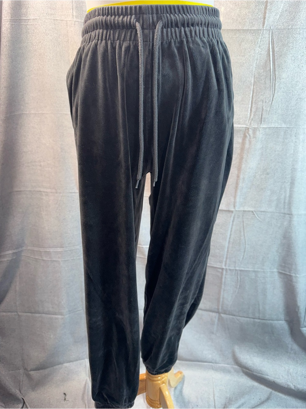 2363-Avia Black Track Joggers with Elastic Waist